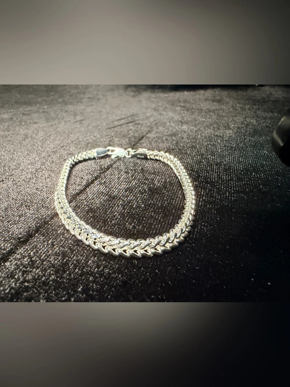 Franco 8in 4.5MM Italy 925 Stamped silver filled bracelet brand new Perfect size